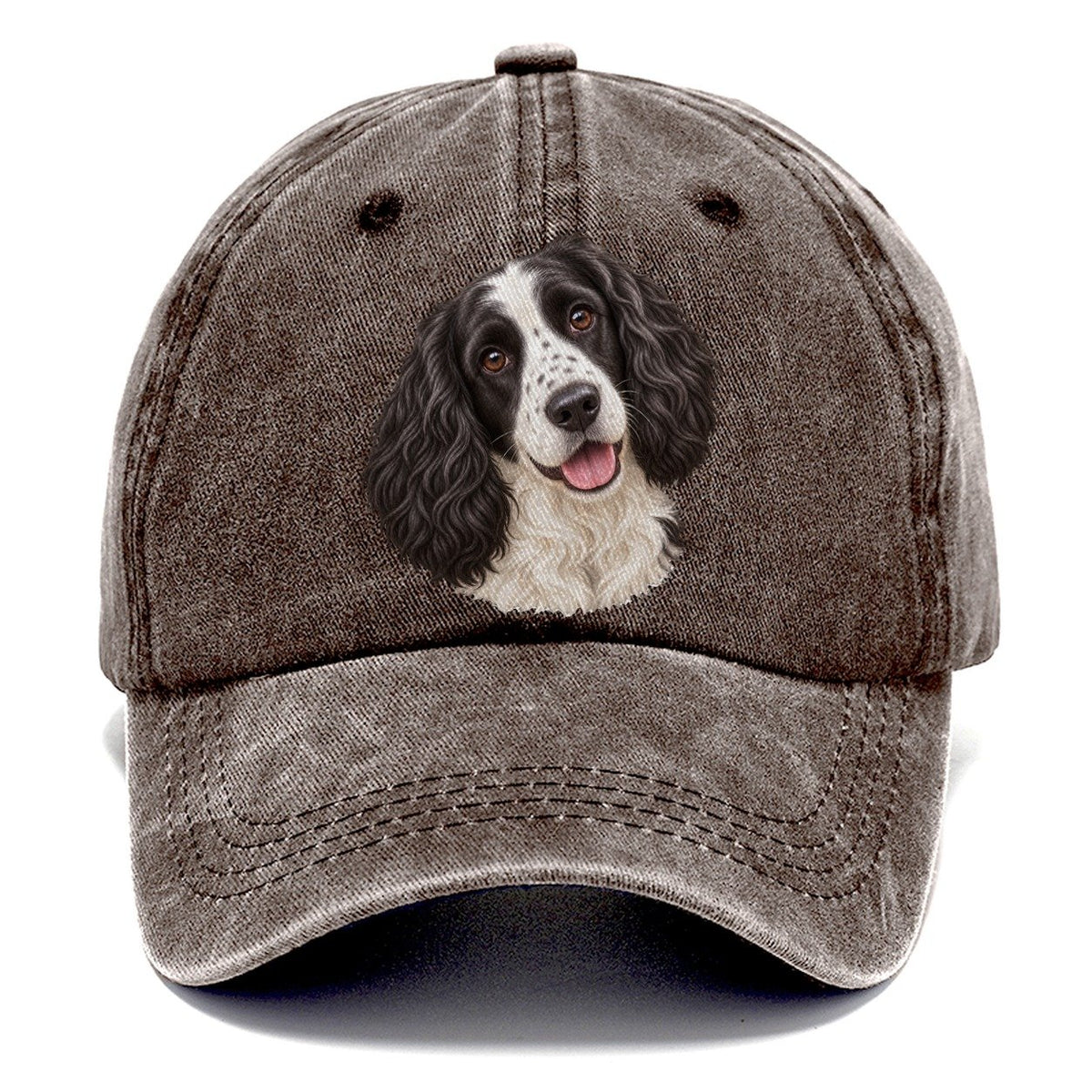Springer Black And White Tilt Pastimes Companions Classic Cap – Brown