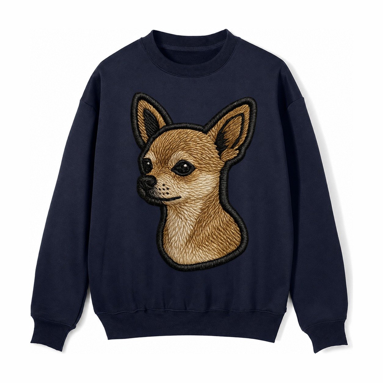 Chihuahua Logo Fleece Sweatshirt – Navy Blue