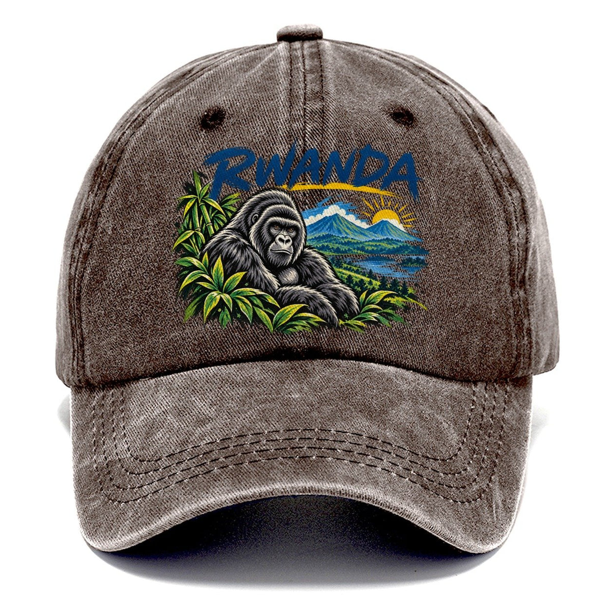 Rwanda Expressive Ink Badge Logo Classic Cap – Brown