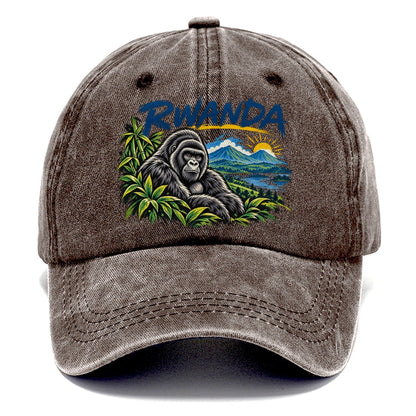 Rwanda Expressive Ink Badge Logo Classic Cap – Brown