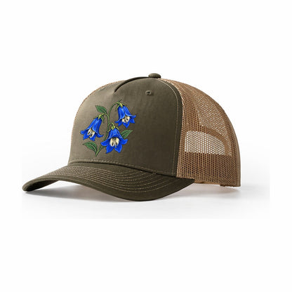 Australian Capital Territory Royal Bluebells Australia Cultural Icons Trucker Hat – Olive Khaki