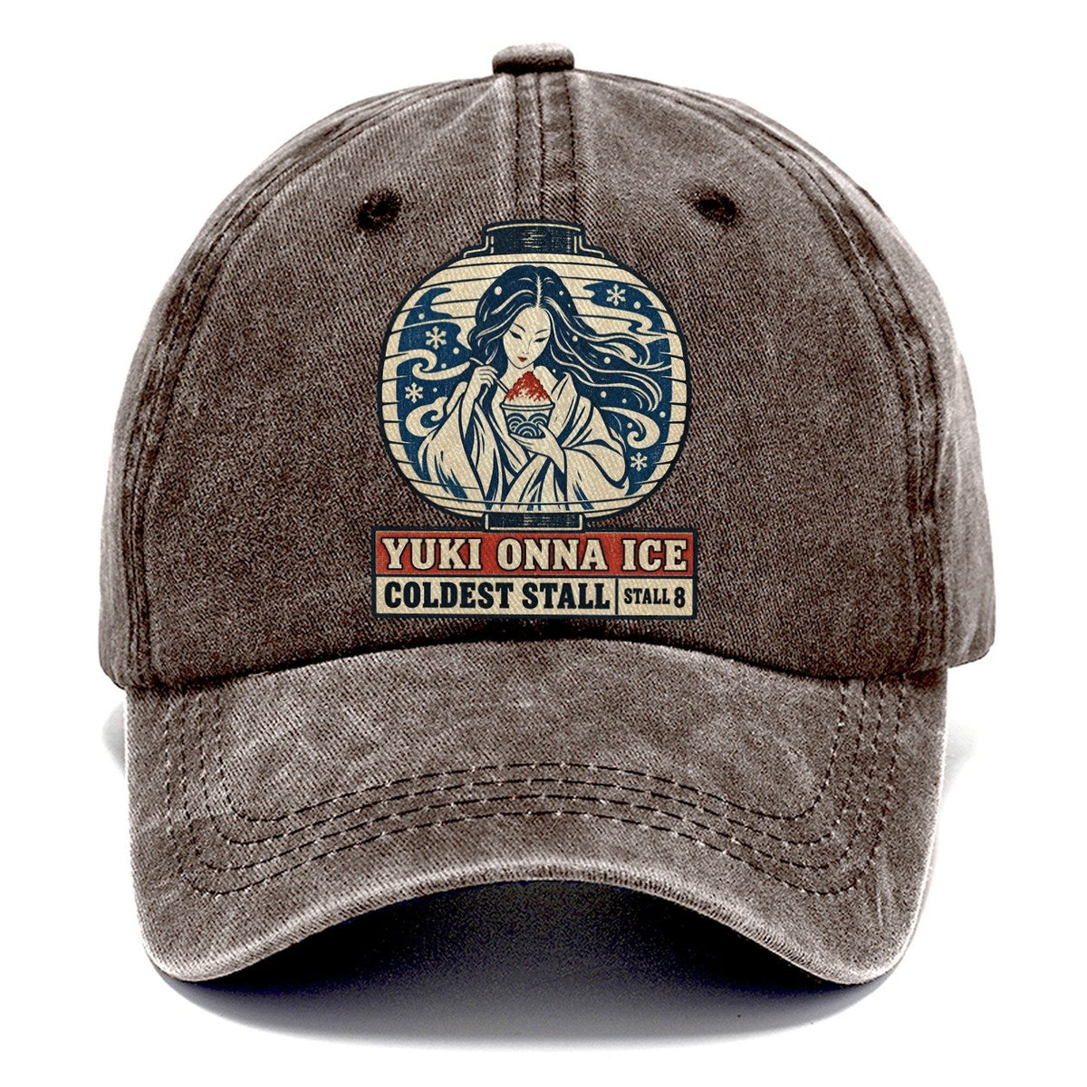 Yuki Onna Ice Yokai Night Market Classic Cap – Brown