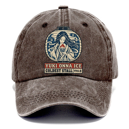 Yuki Onna Ice Yokai Night Market Classic Cap – Brown
