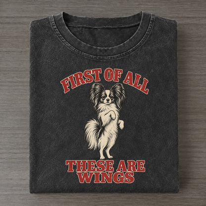 Papillon Dog Declarations Vintage T-shirt – Black