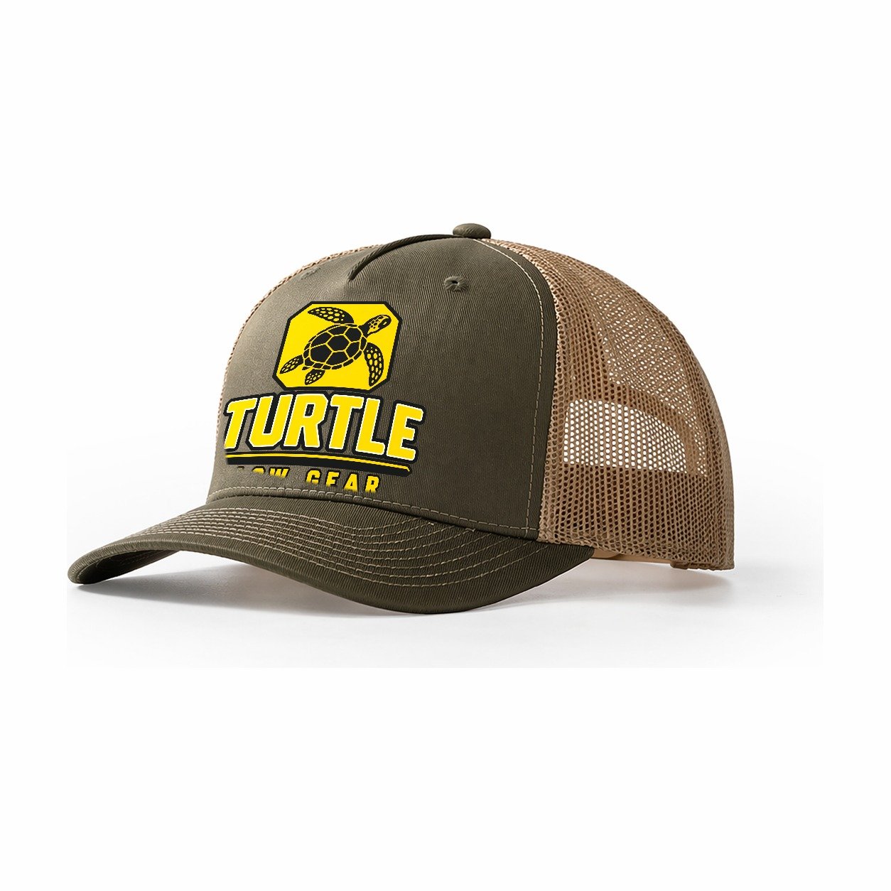 Turtle Low Gear Heavy Duty Trucker Hat – Olive Khaki