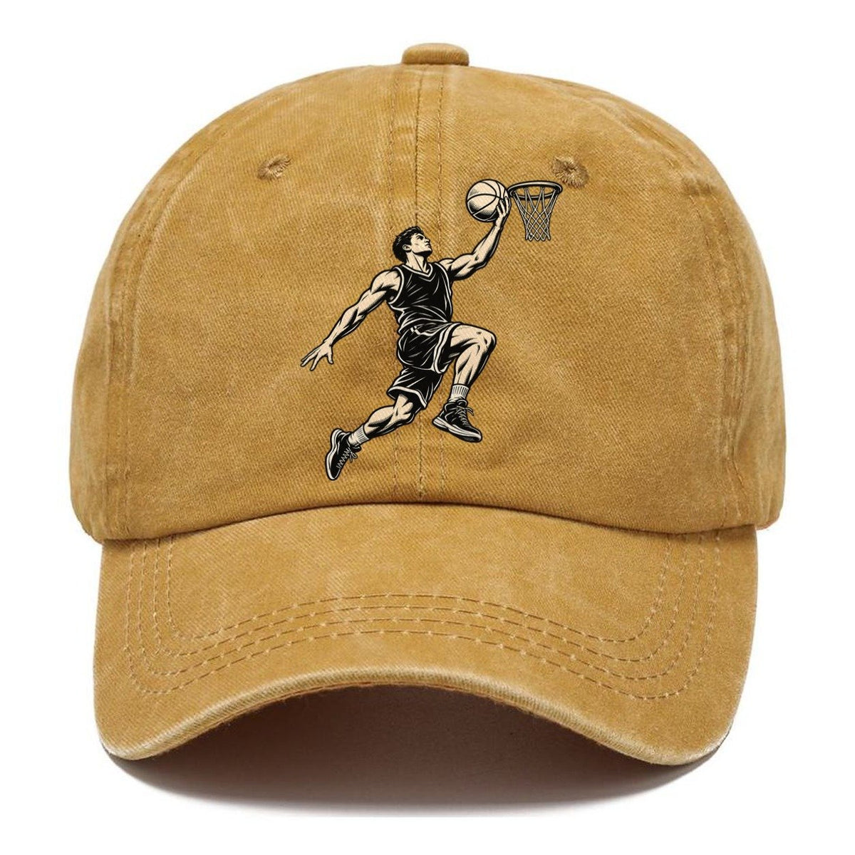Basketball One Step Layup Global Sports Ink Figures Classic Cap – Golden Harvest