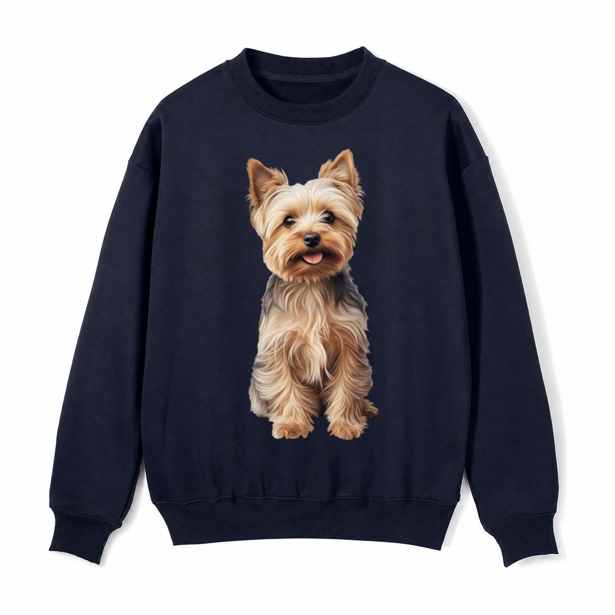 Yorkshire Terrier Dog Fleece Sweatshirt – Navy Blue