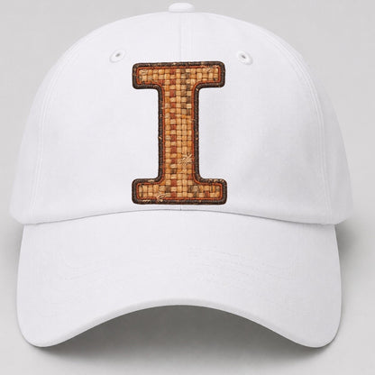 Woven Tweed I Monogram Baseball Cap – White