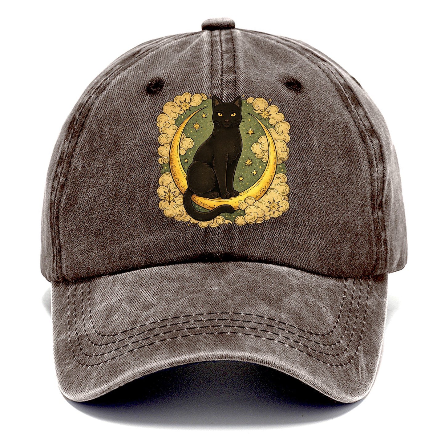 Crescent Black Cat Classic Cap – Brown