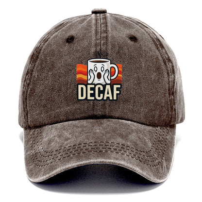 Coffee Cup Scream Decaf Scream Classic Cap – Brown