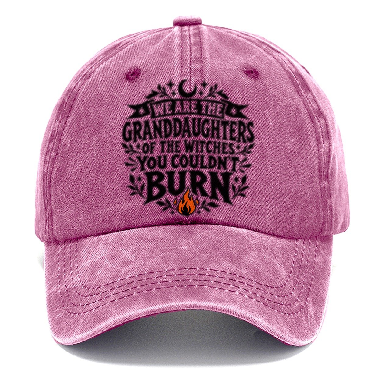Granddaughters Of The Witches Slogan Witch Magic Classic Cap – Dusty Rose