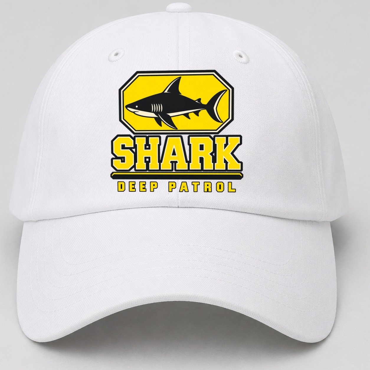 Shark Deep Patrol Heavy Duty Baseball Cap – White