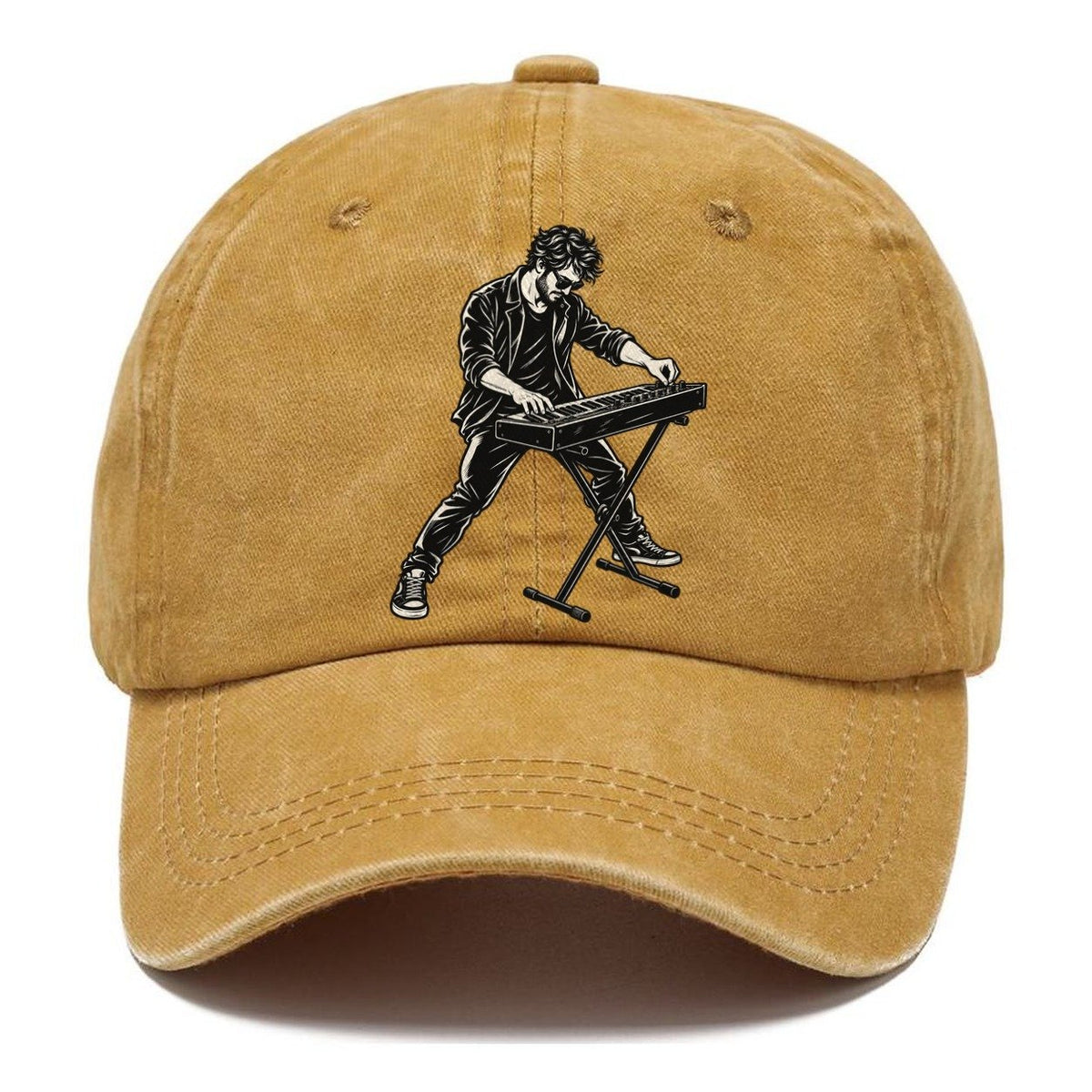 Synth Player Filter Sweep Global Music Ink Figures Classic Cap – Golden Harvest