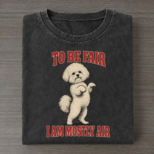 Bichon Frise Dog Declarations Vintage T-shirt – Black