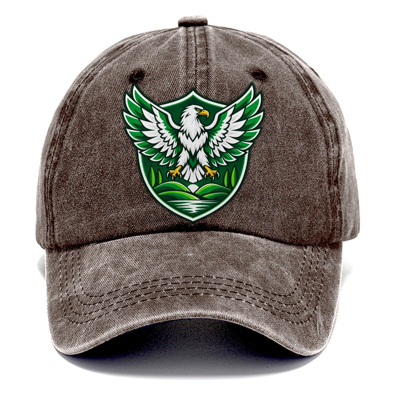 Nigeria Minimal Emblem Country Logos Classic Cap – Brown