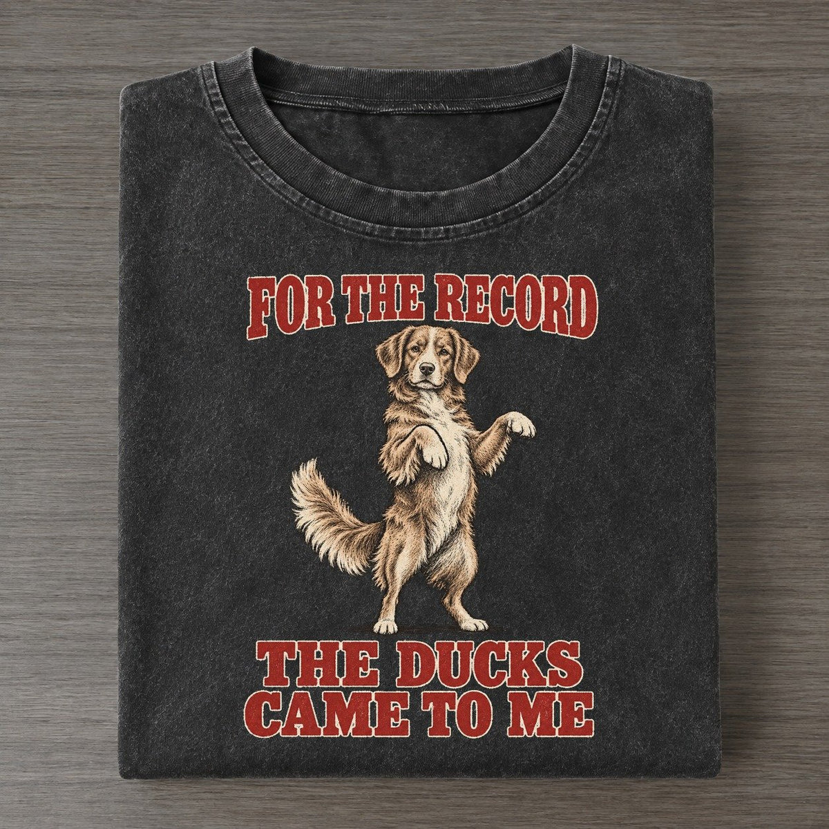 Nova Scotia Duck Tolling Retriever Dog Declarations Vintage T-shirt – Black