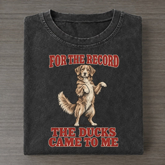 Nova Scotia Duck Tolling Retriever Dog Declarations Vintage T-shirt – Black