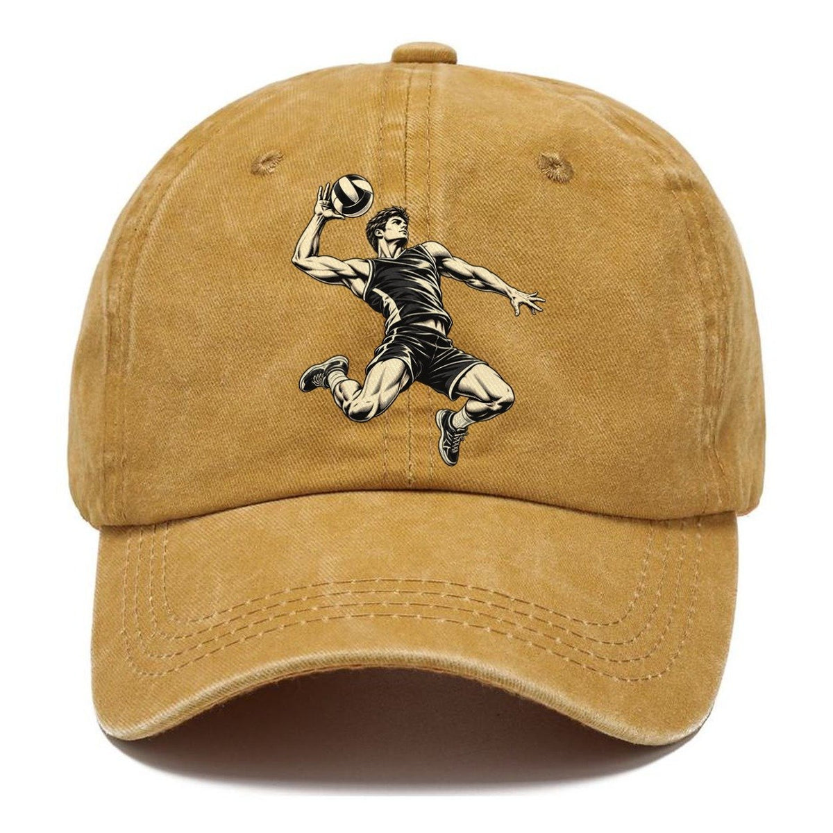 Volleyball Power Spike Global Sports Ink Figures Classic Cap – Golden Harvest