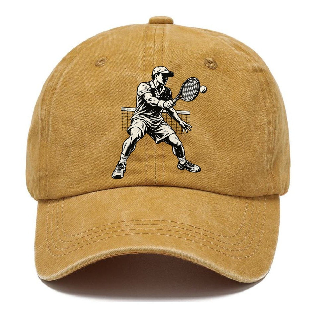 Tennis Net Volley Global Sports Ink Figures Classic Cap – Golden Harvest
