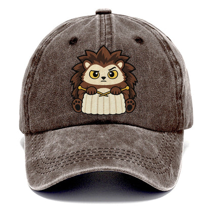 Knitting Hedgehog Yarn Crafts Classic Cap – Brown