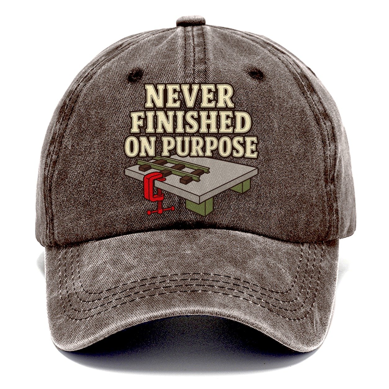 Never Finished On Purpose Model Railways Classic Cap – Brown