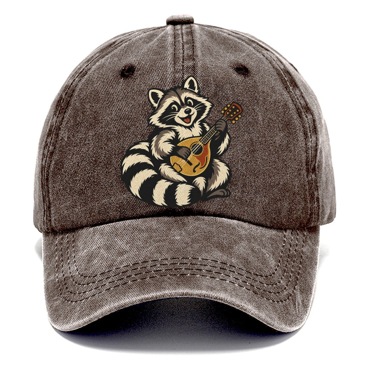 Raccoon Mandolin Picker Sundown Familiars Classic Cap – Brown