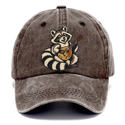Raccoon Mandolin Picker Sundown Familiars Classic Cap – Brown