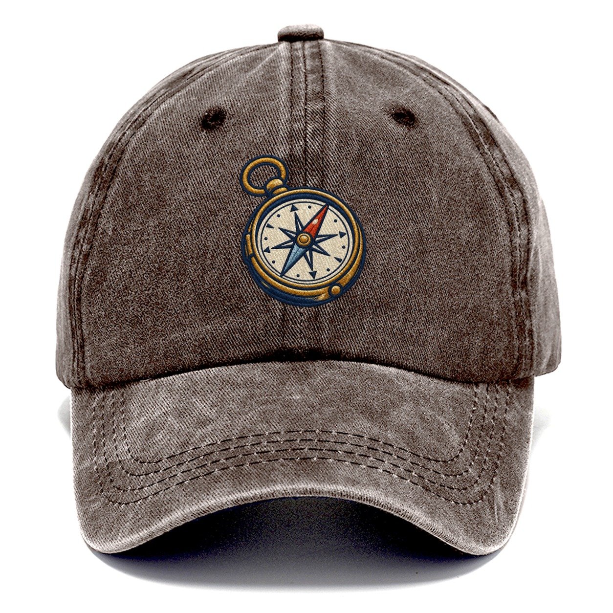 Outdoor Compass Tiny Solo Marks Classic Cap – Brown