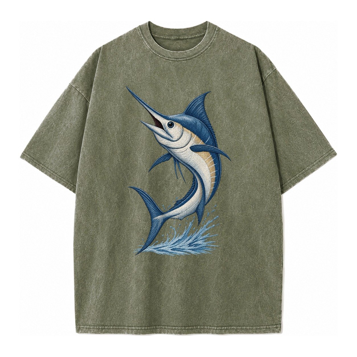 Marlins Majesty Vintage T-shirt – Army Green