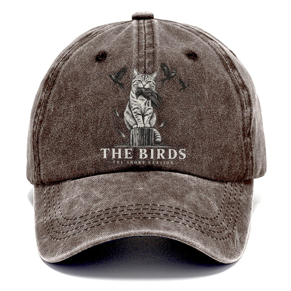 The Birds Short Version Cats Classic Cap – Brown