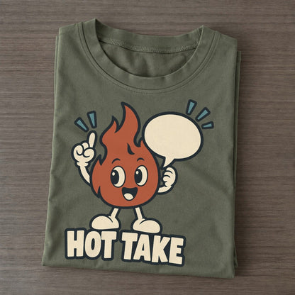 Hot Take Familiar Punchlines Classic T-shirt – Army Green