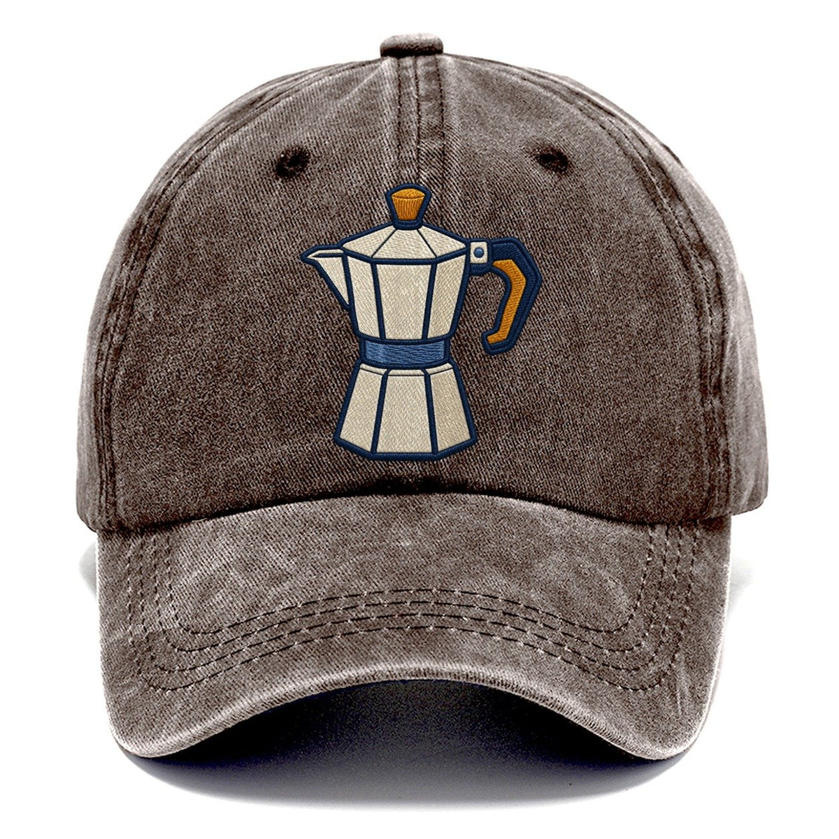 Moka Coffee Pot Tiny Solo Marks Classic Cap – Brown