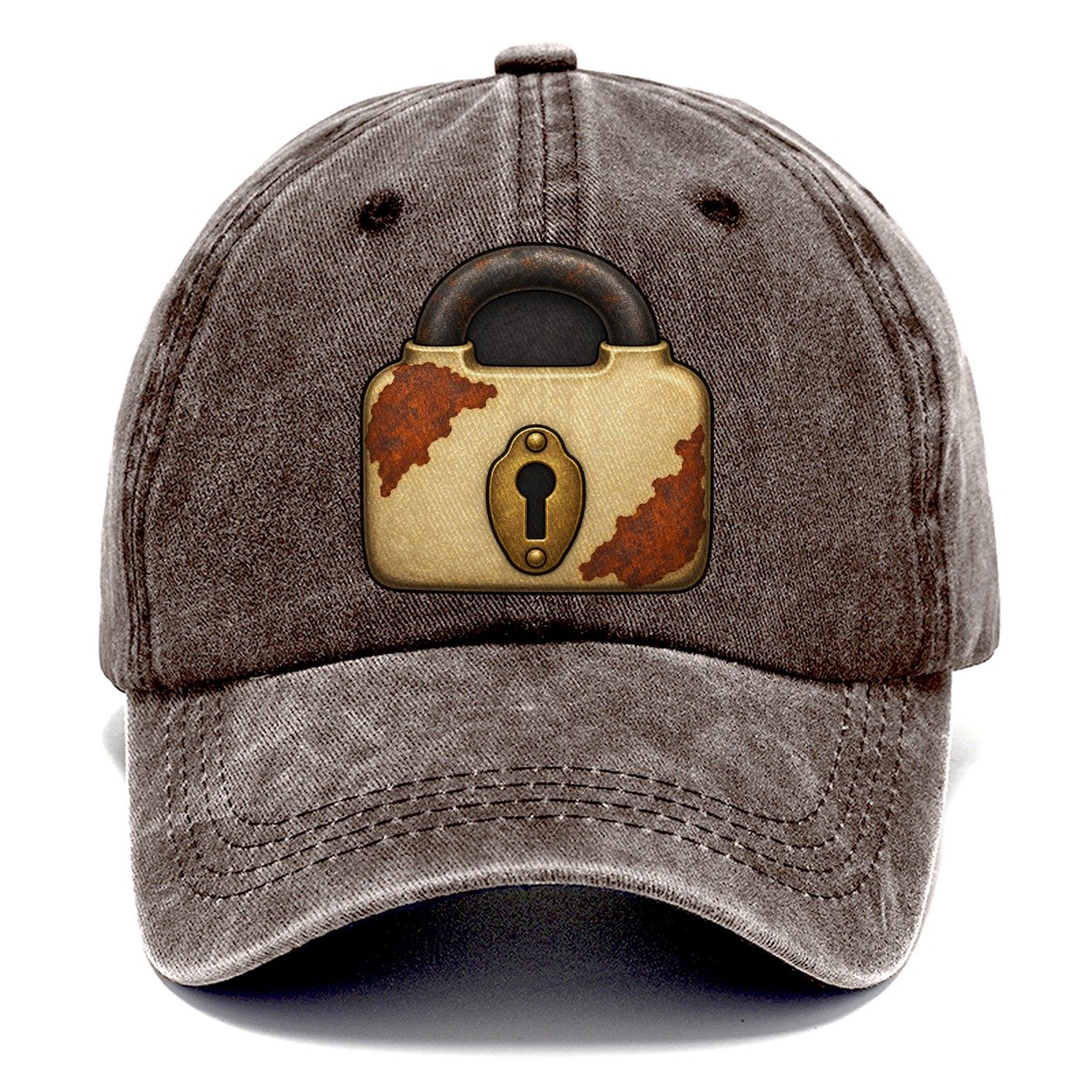 The Old Padlock Treasure Hunting Classic Cap – Brown