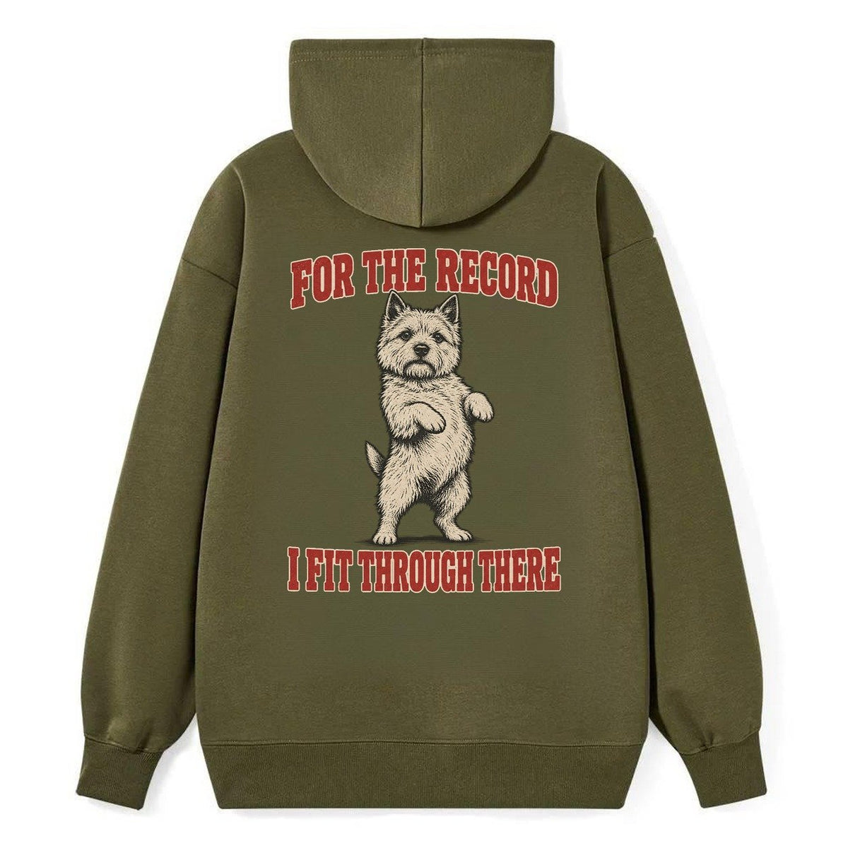 Norwich Terrier Dog Declarations Classic Pullover Hoodie – Armygreen