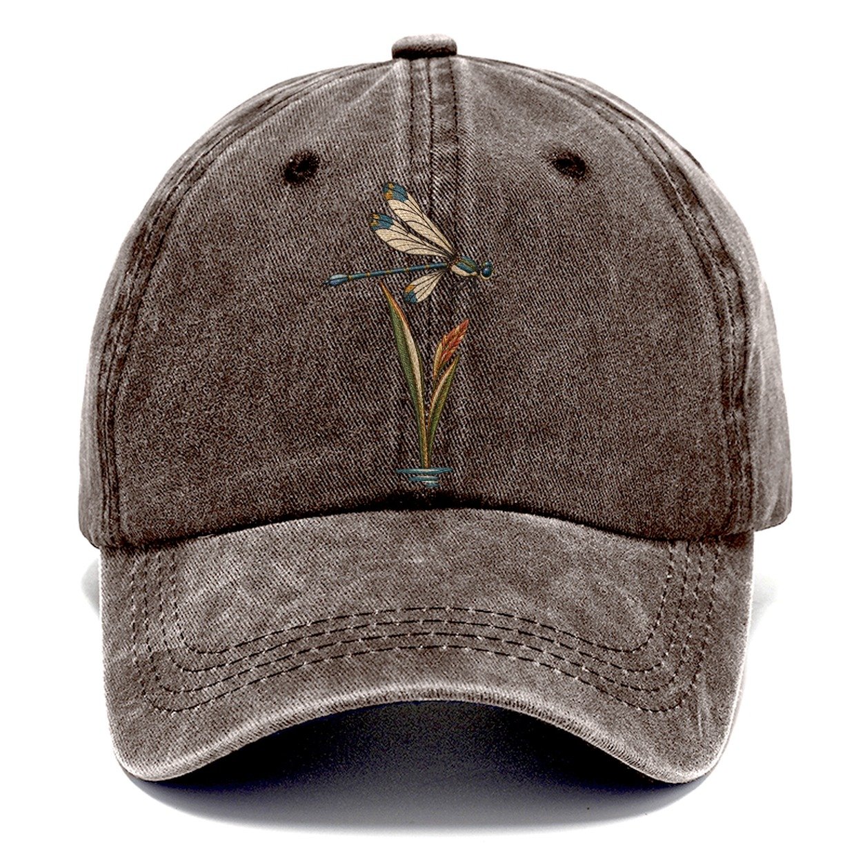 Damselfly Reed Reflection Gentle Wild Classic Cap – Brown