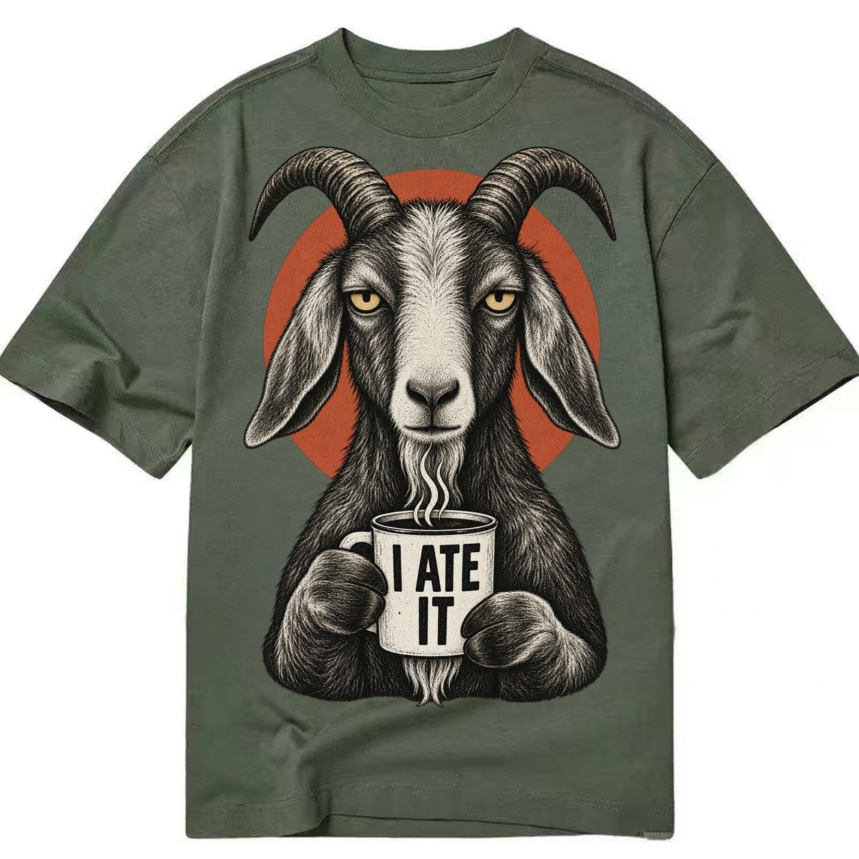 Goat Mug Truths Classic T-shirt – Army Green
