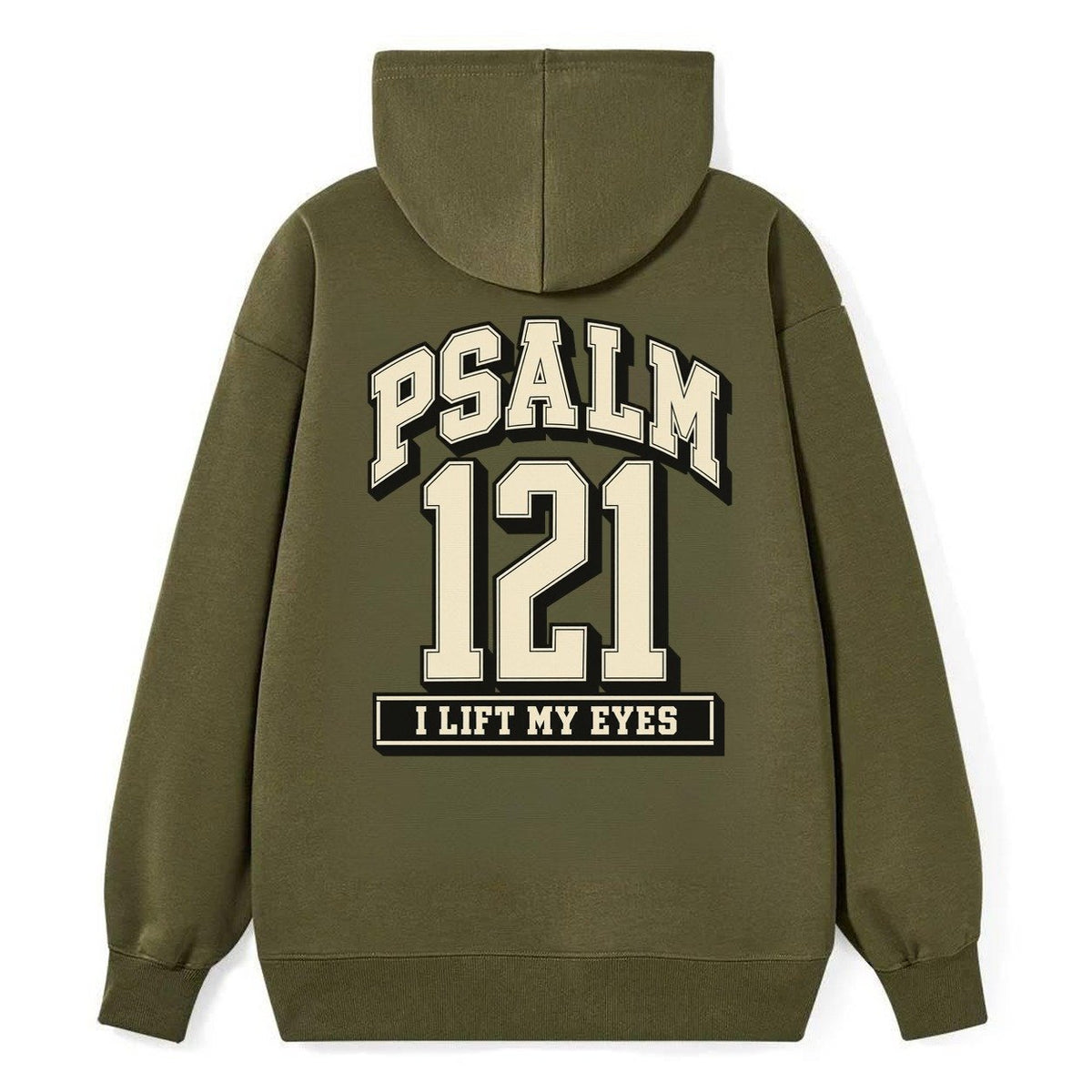 Psalm 121 Varsity Chapel Varsity Classic Pullover Hoodie – Armygreen