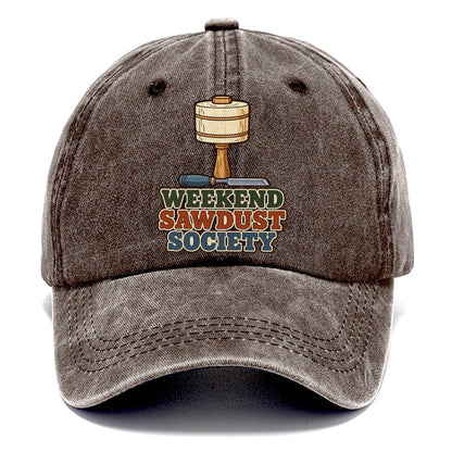 Weekend Sawdust Society Woodworking Classic Cap – Brown