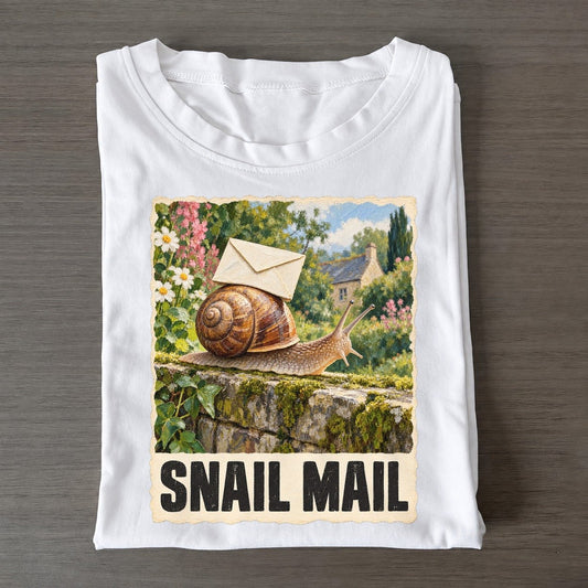 Snail Snail Mail Animal Puns Vol. 2 Classic T-shirt – White