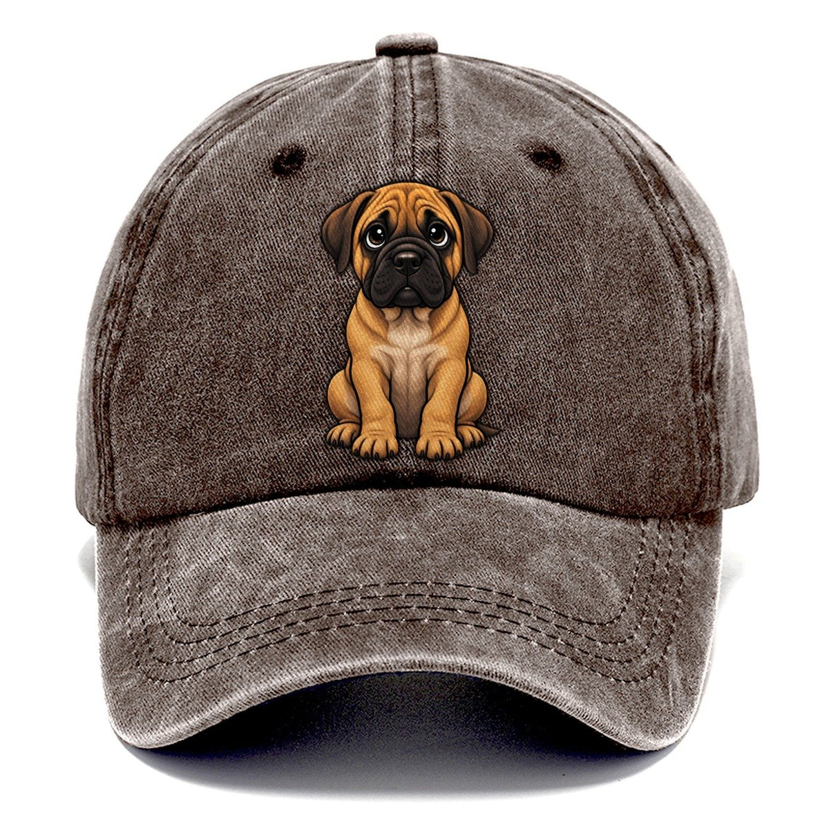 Bullmastiff Sitting Sweetheart Classic Cap – Brown