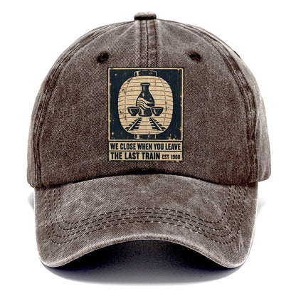 Last Train Bar Izakaya Rules Classic Cap – Brown