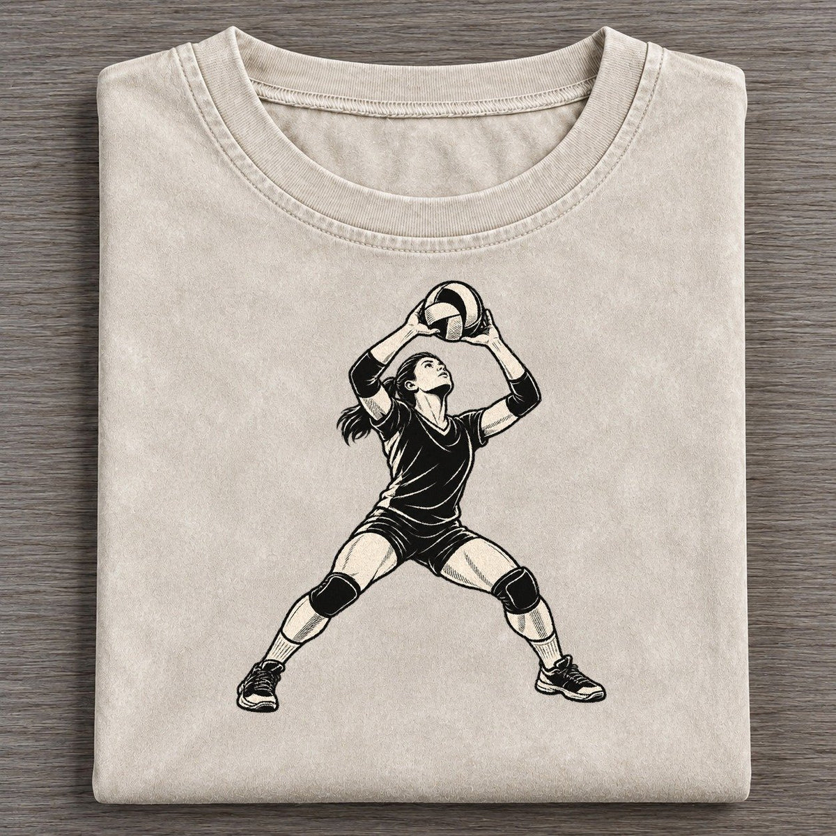 Volleyball High Set Global Sports Ink Figures Vintage T-shirt – Off White