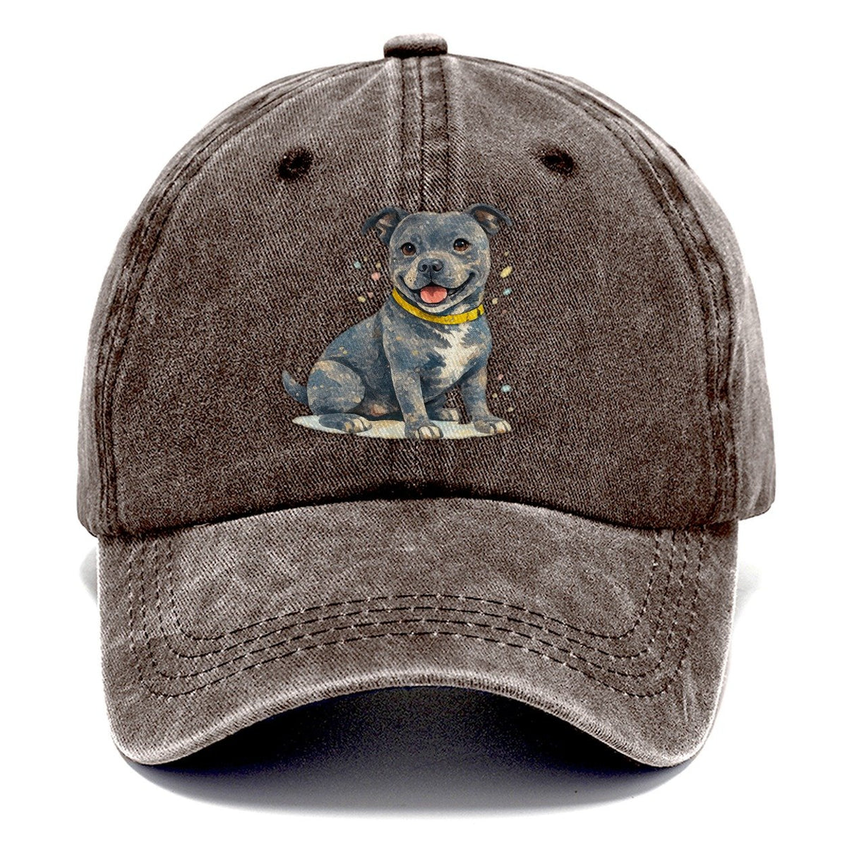 Staffordshire Bull Terrier Opposite Classic Cap – Brown