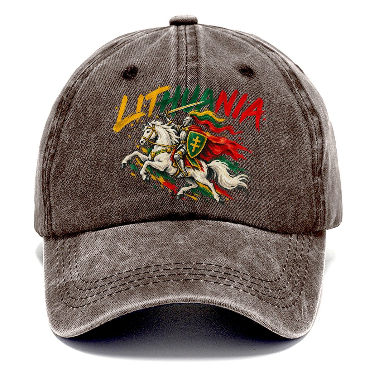 Lithuania Retro Badge Classic Cap – Brown