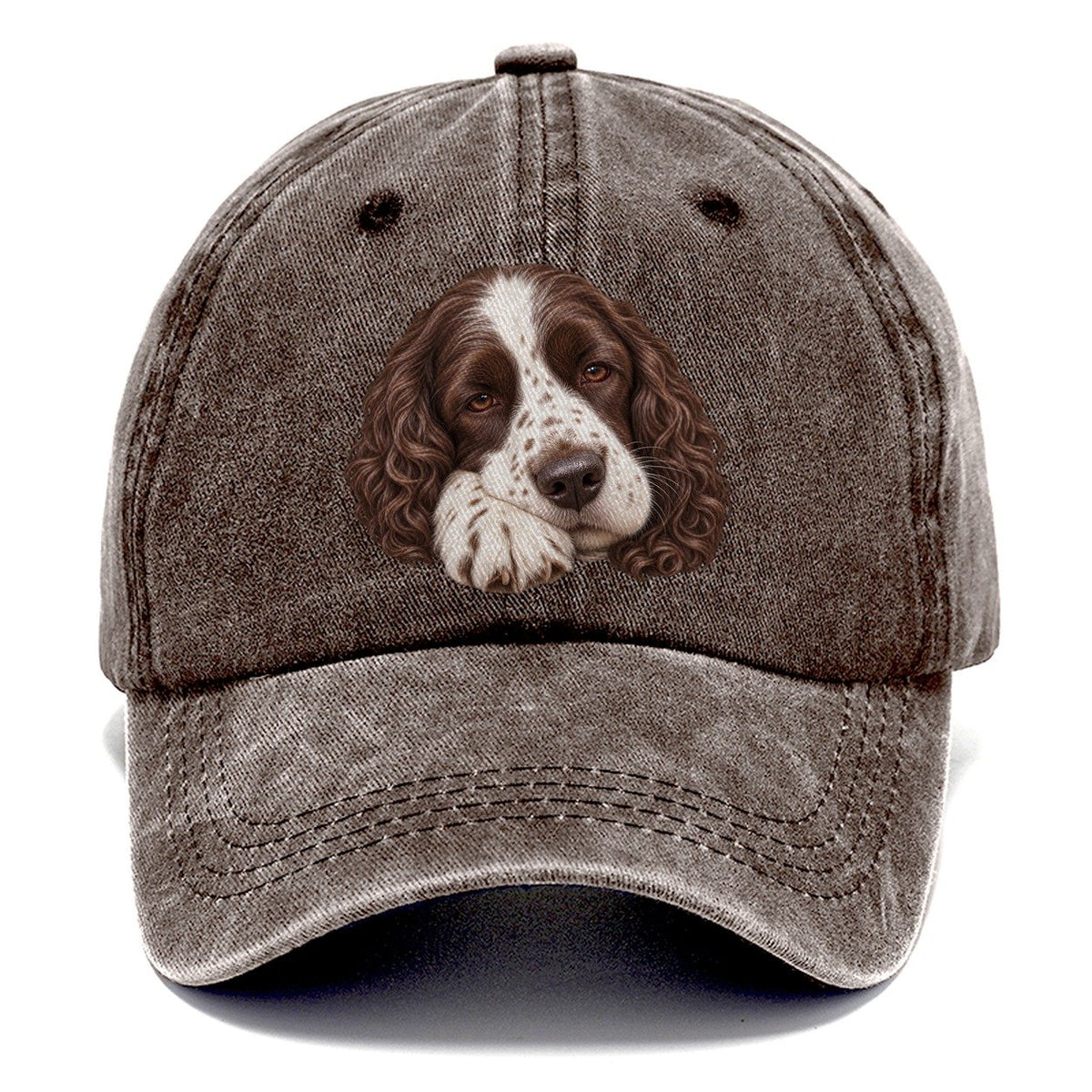 Springer Sleepy Paw Fold Pastimes Companions Classic Cap – Brown