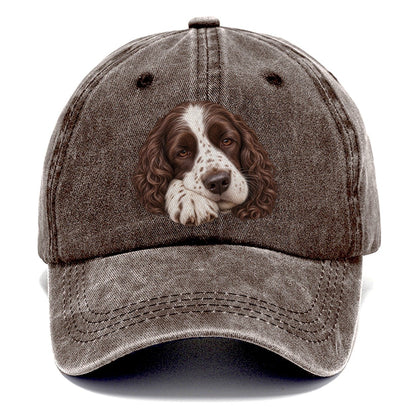 Springer Sleepy Paw Fold Pastimes Companions Classic Cap – Brown