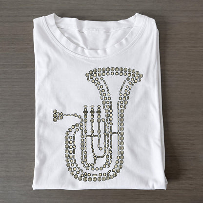 Brass Tuba Curve Classic T-shirt – White