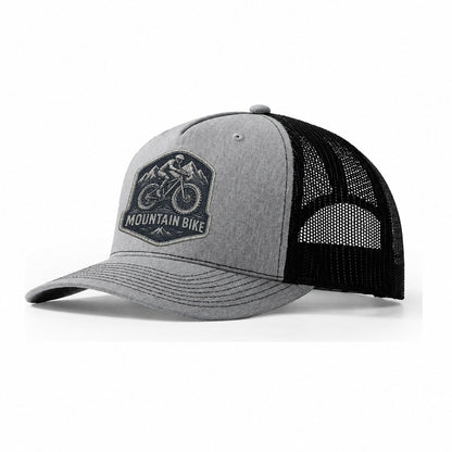 Mountain Bike With Rugged Tires Trucker Hat – Sport Grey Black