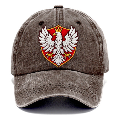 Poland Minimal Emblem Country Logos Classic Cap – Brown