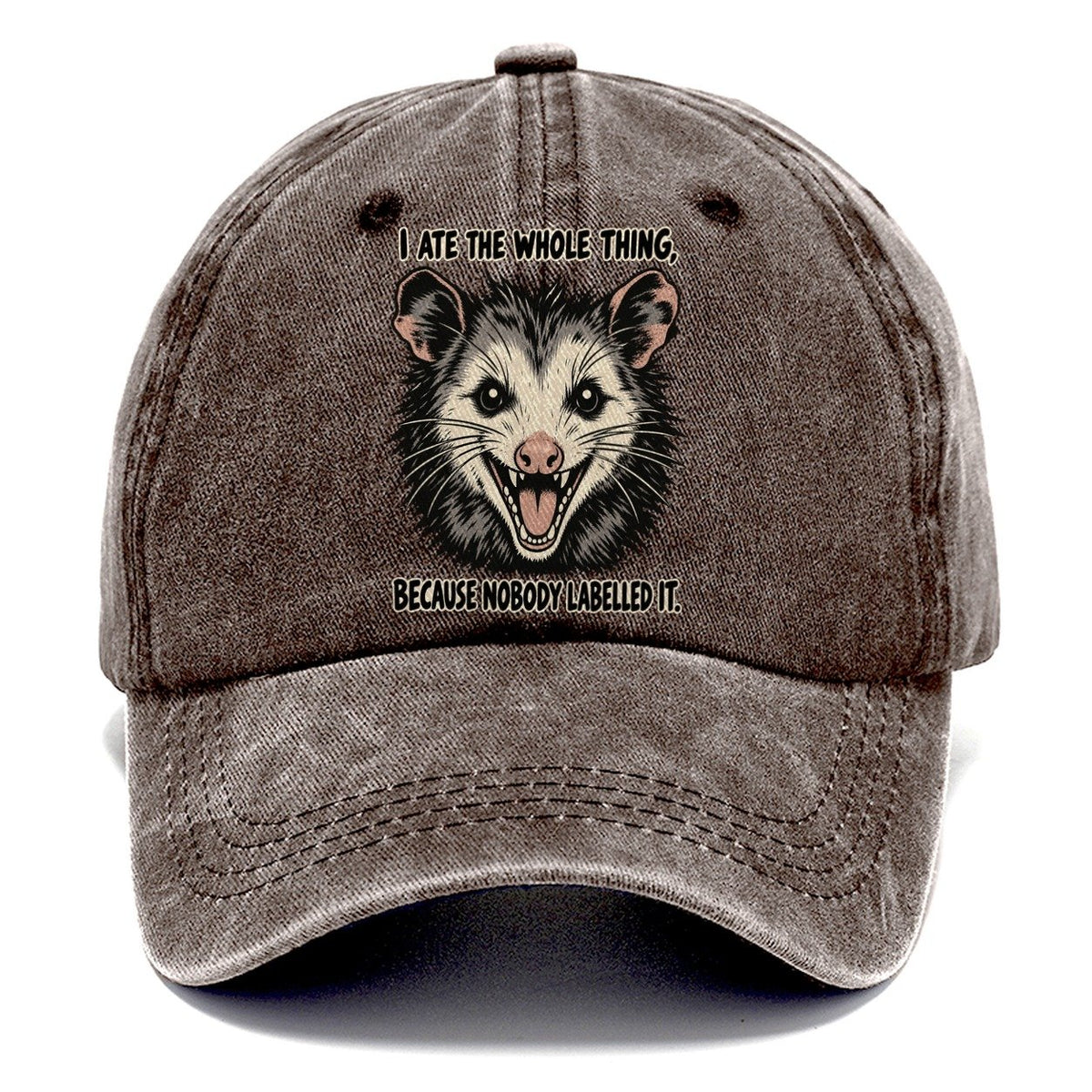 I Ate The Whole Thing Feral Logic Classic Cap – Brown